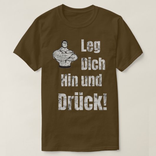 T-shirt Motivation de musculation de banc (Design devant)
