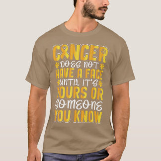 T-shirt Motivation de sensibilisation au cancer chez l'enf