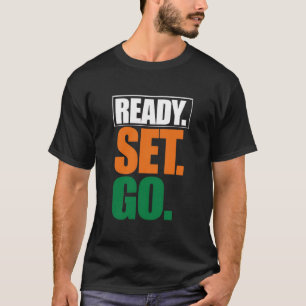 T-shirt Motivation Fitness Prêt à Partir, Vêtement de Gym