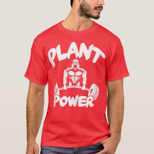 T-shirt Motivation GYM, Bodybuilder, Vegan Plante Power, L