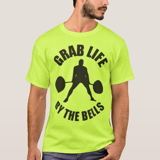 T-shirt Motivation Gym - Prenez La Vie Par Les Cloches (Devant)
