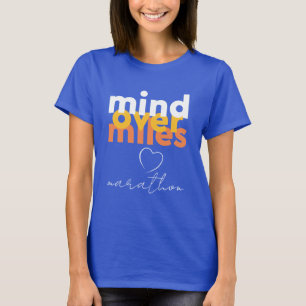 T-shirt Motivation mentale avec typographie jaune et blanc