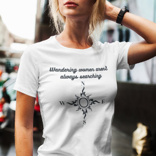 T-shirt Motivation moderne Wanding Femmes Compass