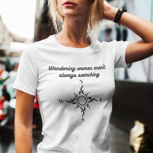 T-shirt Motivation moderne Wanding Femmes Compass