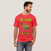 T-shirt Motivation "Poids levant" - T-Rex Deadlift (Devant entier)