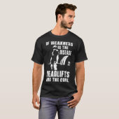 T-shirt Motivation "Power-Levant" - Le Deadlift Est Le Tra (Devant entier)