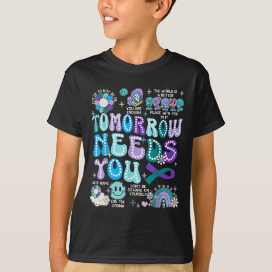 T-shirt Motivation Ribbon Suicide Prevention Awarenes Wome (Devant)