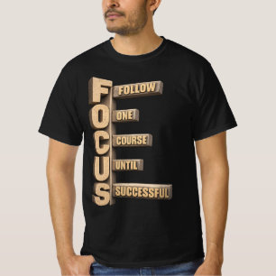 T-Shirt Motivation Suivre un parcours jusqu'au s