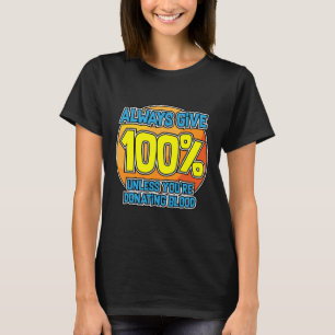 T-shirt Motivation Yoga toujours donner Yoga sang donneur