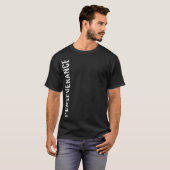 T-shirt Motivational en blanc - Persévérance (Devant entier)