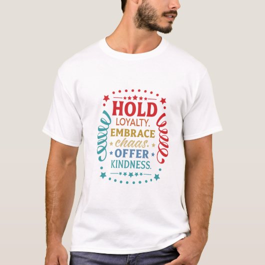 T-shirt Motivational Kindness Tee, Embrace Life gift (Devant)