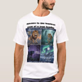 T-shirt Motivational Predator Art (Devant)