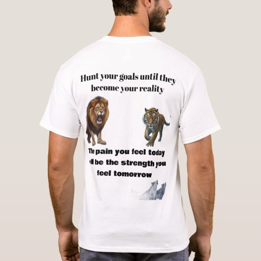 T-shirt Motivational Predator Art (Dos)