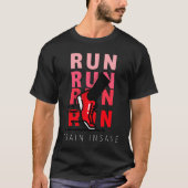 T-shirt Motivational Runout Workout Jogging Sprint Sne (Devant)