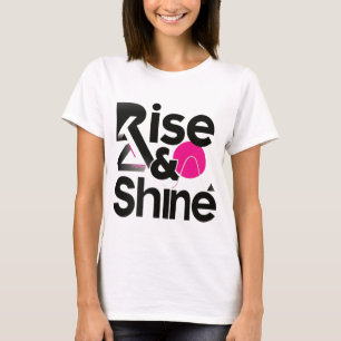 T-shirt motivationnel de la montée et de la brilla