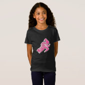 T-shirt motivationnel "Run" du coureur rose (Devant entier)