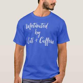 T-shirt Motivé Par Chats & Café