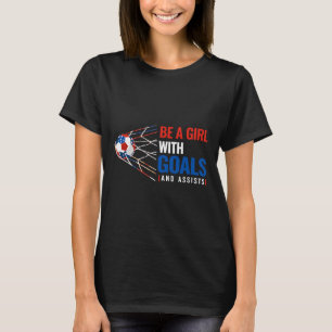 T-shirt Motiver les femmes au football patriotique Soyez u