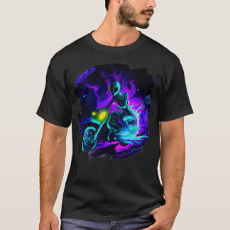 T-shirt Moto à cheval Dirt Vélo dans l'espace s Biker