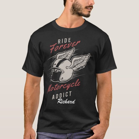 T-shirt Moto Addict Motorcycle sur mesure (Devant)