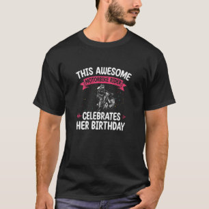T-shirt Moto Anniversaire Graphisme Femmes filles Rider en
