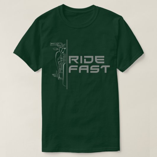 T-shirt Moto avec accélération la plus rapide (Design devant)