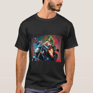 T-shirt moto babe