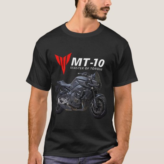 T-shirt Moto Black Mt-10 (Devant)