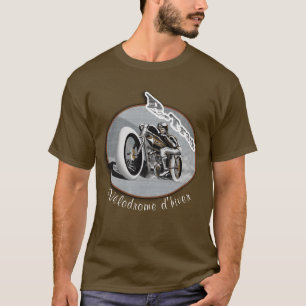 T-shirt moto board track racer