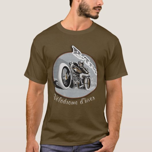 T-shirt moto board track racer (Devant)