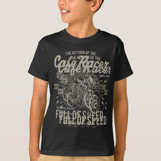 T-shirt Moto Cafe Racer (Devant)