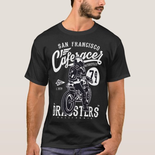 T-shirt MOTO Café Racer BRAGSTER'S (Devant)