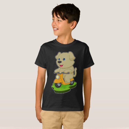 T-shirt Moto-chien (Devant entier)