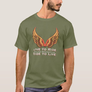 T-shirt Moto-cycliste Vulcain - Vivez à vélo pour vivre