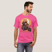 T-shirt Moto cycliste Wombat (Devant entier)