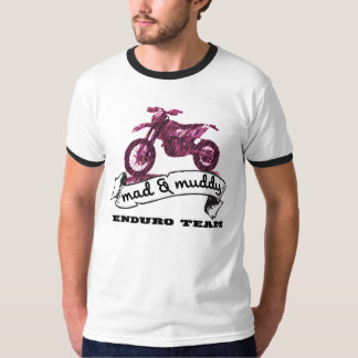 T-shirt Moto Enduro fou et boueux