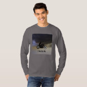 T-shirt Moto et nuages sombres (Devant entier)