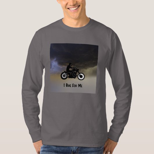 T-shirt Moto et nuages sombres (Devant)