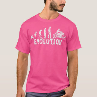 T-shirt Moto Evolution (blanc)