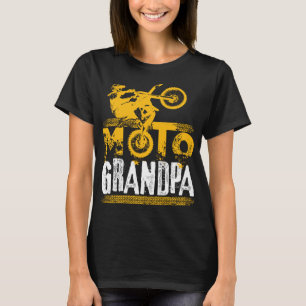 T-shirt Moto Grand-pa BMX Dirt Vélo Motocross