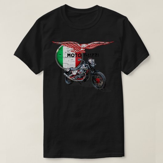 T-shirt Moto Guzzi en détresse (Design devant)