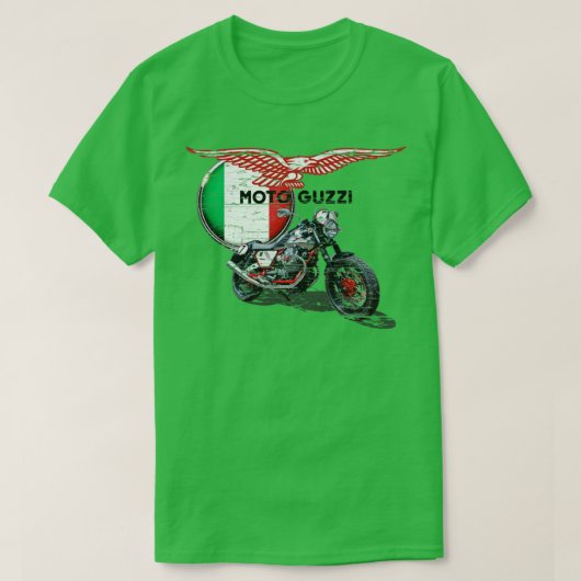 T-shirt Moto Guzzi en détresse (Design devant)