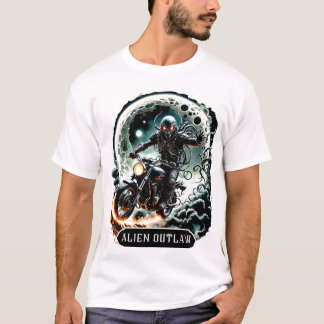 T-shirt Moto hors-la-loi Alien