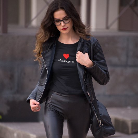 T-shirt moto Love Motorcycles pour femmes