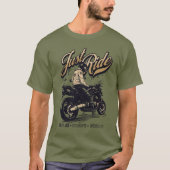T-shirt moto moto biker mode de vie (Devant)