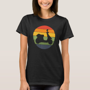 T-shirt Moto moto moto moto cycliste scooter Vintage