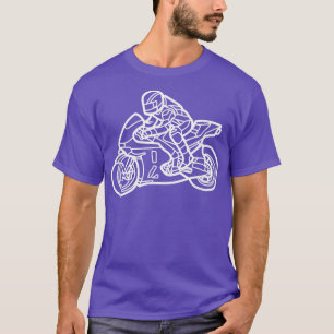 T-shirt Moto Moto Vélo Stuntman Sport Vélo Rac