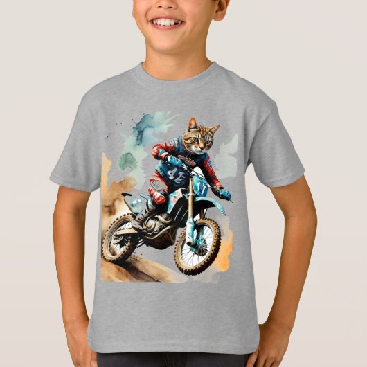 T-shirt Moto Motocross vélo vélo cycle (Devant)