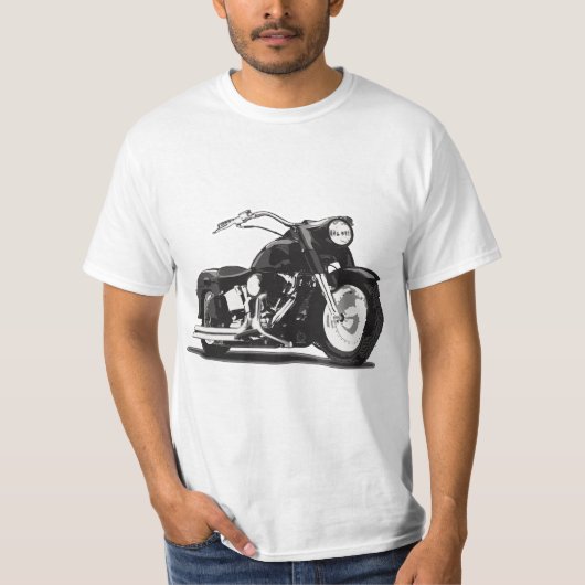 T-shirt Moto noir (Devant)