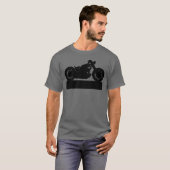 T-shirt Moto noir (Devant entier)